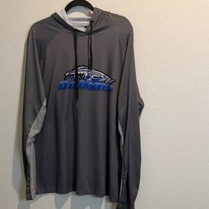 Dobyns Gray Performance Hooded Long Sleeve Shirt